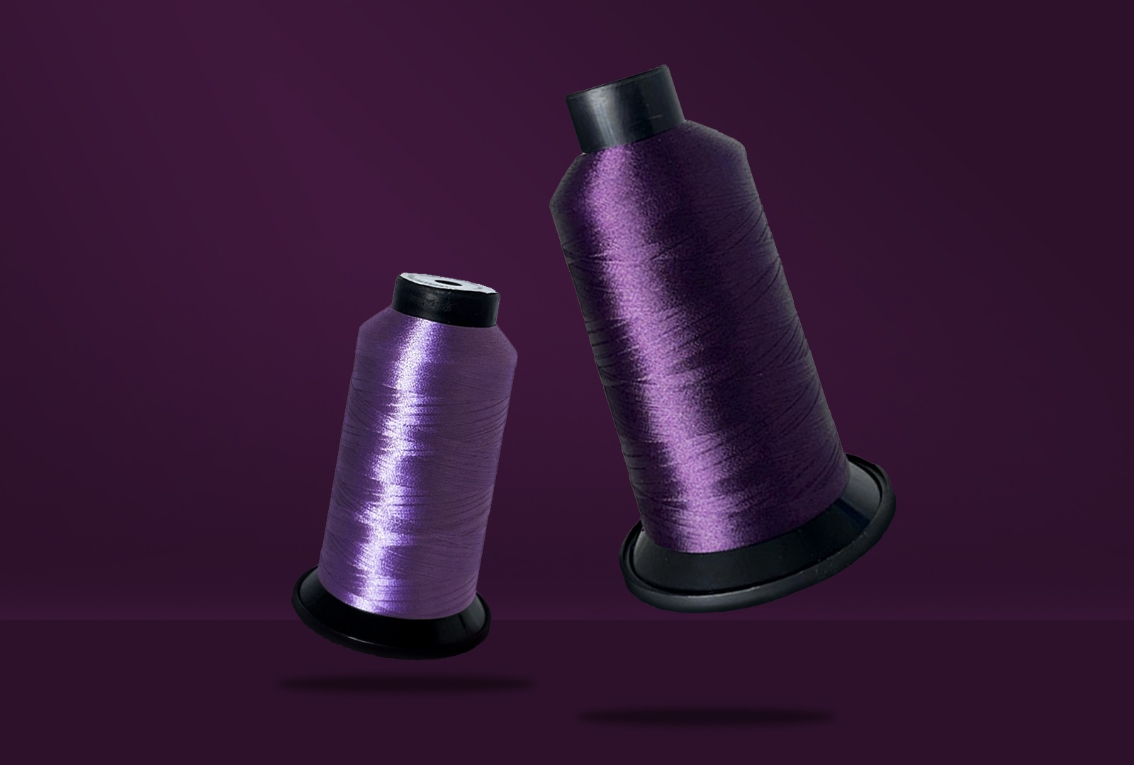 comparing between old cone and new cone design for thread packaging